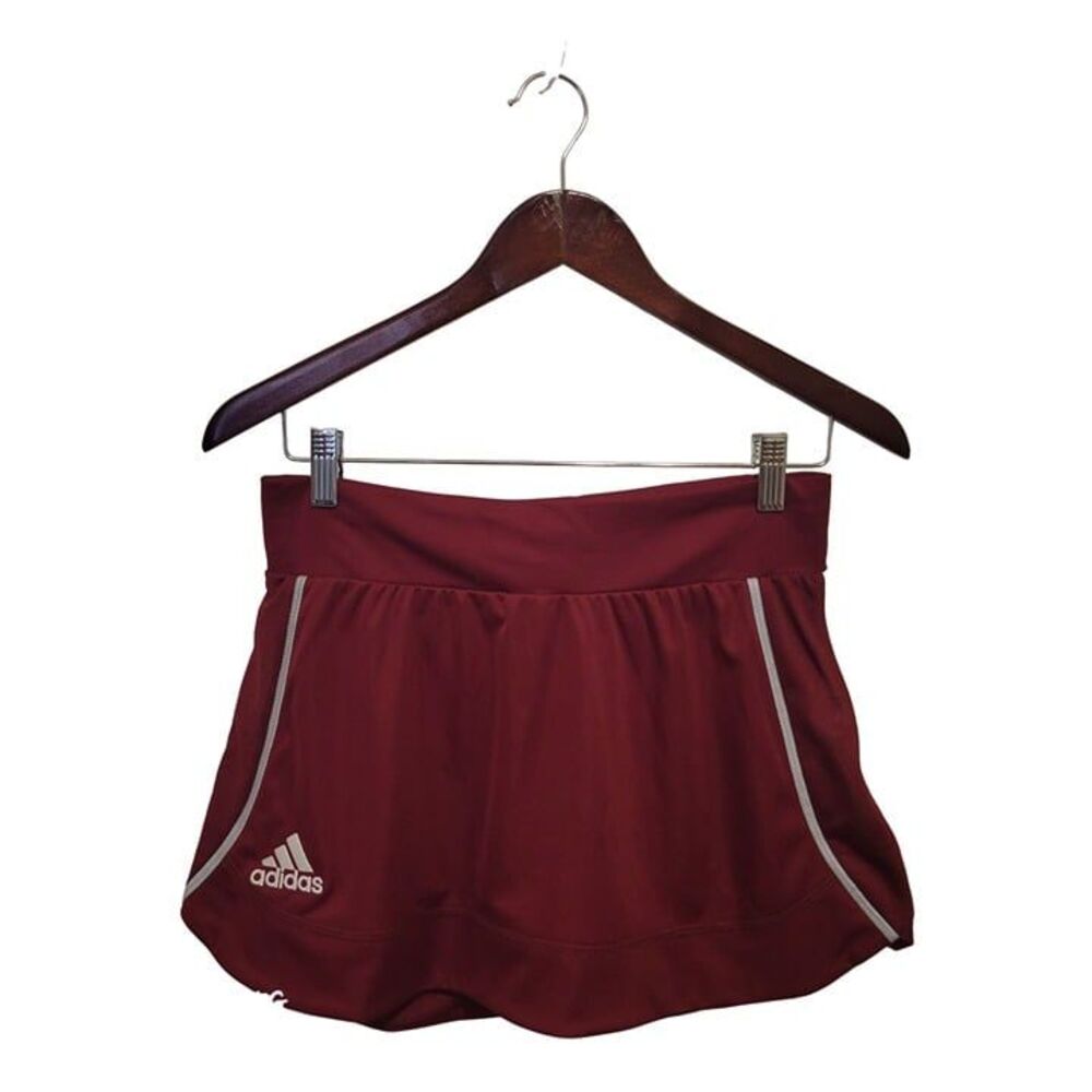 Adidas Womens Skirt Burgundy S Climacool Utility Tennis Golf Skort  New